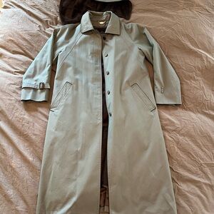 London Fog Women’s Neutral Green Trench Coat